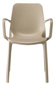 Židle Ginevra s područkami šedá