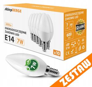 SADA 10x LED žárovka E14 7W 600lm - neutrální bílá