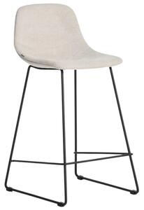 Kave Home Béžová látková barová židle Zahara 65 cm III