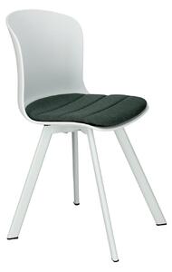 Židle Story 20 PP bílá, zelený sedák