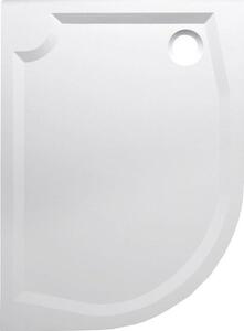 Gelco RIVA retro sprchová vanička z litého mramoru, čtvrtkruh 120x90cm, pravá (GR1290R) GR12090R