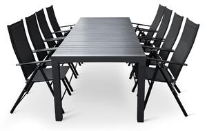 Zahradní jídelní set Grande Pasto + 8x kovová židle Pia