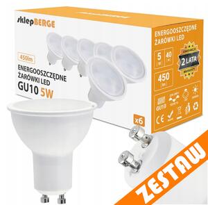 SADA 6x LED žárovka GU10 5W 450lm - neutrální bílá