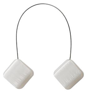 SADA 2KS DEKORAČNÍ SPONA NA ZÁVĚS CLARY S MAGNETEM 4 X 13 CM KRÉMOVÁ
