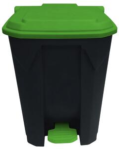 Pedálový odpadkový koš na třídění odpadu TKG Change 393008, zelený, 50 L
