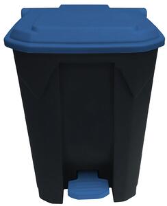 Pedálový odpadkový koš na třídění odpadu TKG Change 393009, modrý, 50 L
