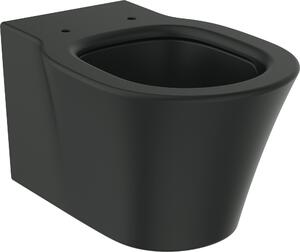 Závěsné WC Ideal STANDARD Connect Air s hlubokým splachování bez splachovacího okraje AquaBlade matně černé bez WC sedátka E0054V3