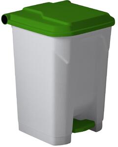 Pedálový odpadkový koš na třídění odpadu TKG Change 393048, zelená, 50 L