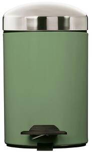 Rossignol SAS Pedálový odpadkový koš Rossignol Bonny 91012, 3 L, zelený RAL 6021