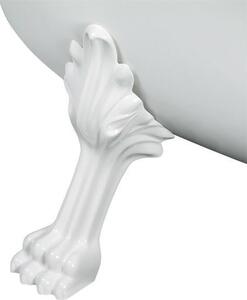 Polysan CHARLESTON volně stojící retro vana 188x83x69cm, nohy bílé, bílá 38112