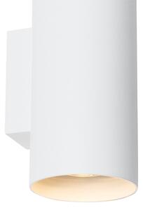 Designová nástěnná lampa bílá kulatá - Sab