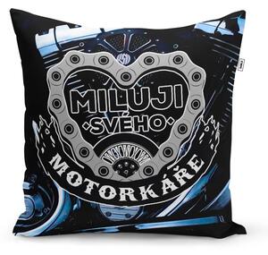 Sablio Polštář Miluji svého motorkáře: 40x40 cm