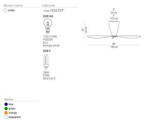 Luceplan - Blow Stropní Lampa Transparent Clear E27Luceplan - Lampemesteren