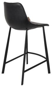 Černá vintage barová židle DUTCHBONE Franky 65 cm