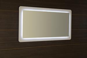 Sapho LORDE LED podsvícené zrcadlo s přesahem 1100x600mm, bílá NL603