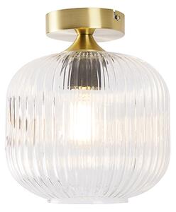 Stropní svítidlo v art deco stylu mosaz - Karel