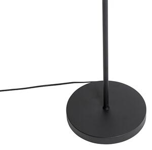 Designová stojací lampa černá se zlatem 2-světlo - Stijn