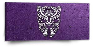 Sablio Obraz BLACK PANTHER wakanda forever Bílý - 110x50 cm