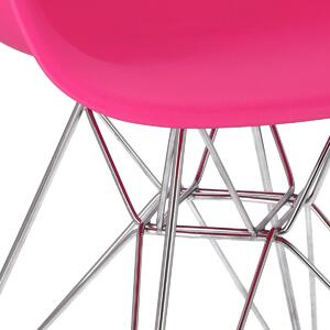 Židle P18 PP růžová
