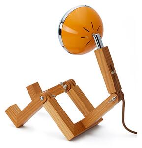 Piffany Copenhagen - Mr. Wattson Mini Stolní Lampa USB Ash/Mclaren Orange - Lampemesteren