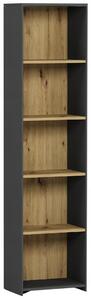 Regál Framire 40 cm x 180 cm x 30 cm antracit, dub artisan