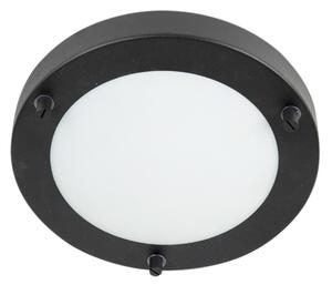 Moderní stropní svítidlo černé 18 cm IP44 - Yuma