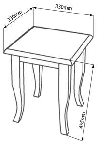 Sapho RETRO stolička 33x45x33cm, starobílá 1683