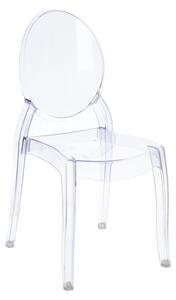 Jídelní židle Tina transparentní