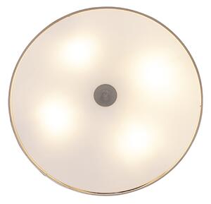Rustikální stropní svítidlo béžové 50 cm - Drum