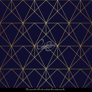 Fototapeta Zlaté geometrické figury Samolepící 250x250cm