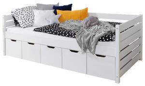 POSTEL S ÚLOŽNÝM PROSTOREM, 100/200 cm, bílá MID.YOU - Online Only dětské postele, Online Only