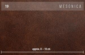 Hnědá rohová koženková pohovka MESONICA Puzo II, pravá, 240 cm