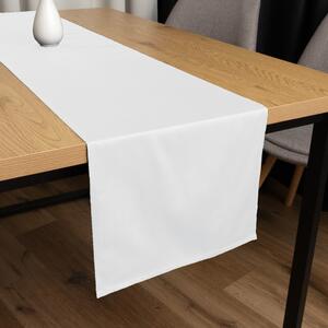 Biante Bavlněný saténový běhoun na stůl ST-001 Bílý 20x120 cm