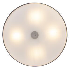 Rustikální stropní svítidlo šedá 50 cm - Drum