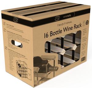 Sestavený stojan na víno RTA na 16 lahví BNRK4003