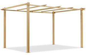 Barbados 3 x 4 m dřevěný kovový rám zahradní pergoly Garden Point
