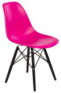 Židle P016W PP Black inspirovaná DSW růžová