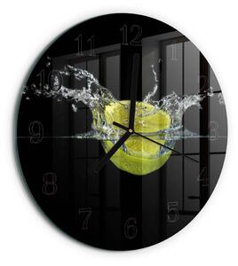 Skleněné nástěnné hodiny Citronová zsoc-fi30-00178448
