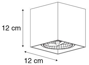 Designové bodové světlo černé čtvercové - Box