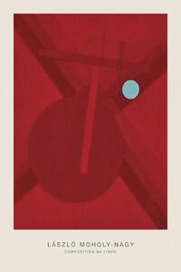 Obrazová reprodukce Composition G4 (Original Bauhaus in Red, 1926) - Laszlo / László Maholy-Nagy, (26.7 x 40 cm)