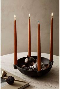 Ferm LIVING - Bowl Candle Holder L Ceramic Dark Greyferm LIVING - Lampemesteren