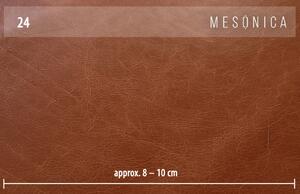 Koňaková třímístná kožená pohovka MESONICA Musso Tufted 211 cm