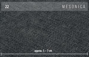 Tmavě šedá látková třímístná pohovka MESONICA Musso Tufted II, 211 cm