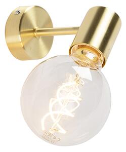 Chytrá nástěnná lampa Art Deco zlatá vč. žárovky G95 WiFi - Facil