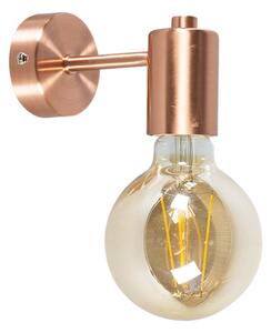 Chytrá nástěnná lampa Art Deco měď vč. žárovky G95 WiFi - Facil