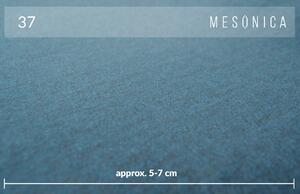 Tmavě modrá sametová rohová pohovka MESONICA Musso, pravá, 248 cm