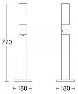 STEINEL 69476 - LED Venkovní lampa se senzorem GL 65 S LED/8,7W/230V 3000K