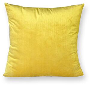 GADEO dekorační povlak na polštář VELVET žlutá Rozměr: 30x30 cm