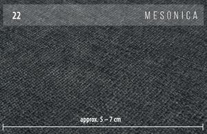 Tmavě šedá látková rohová pohovka MESONICA Musso Tufted II, pravá, 248 cm