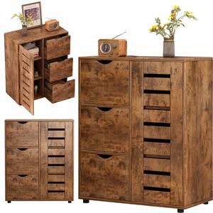 Komoda Rebiko 60,05 x 30,05 x 80,15 cm, dub hnědý, polomatná